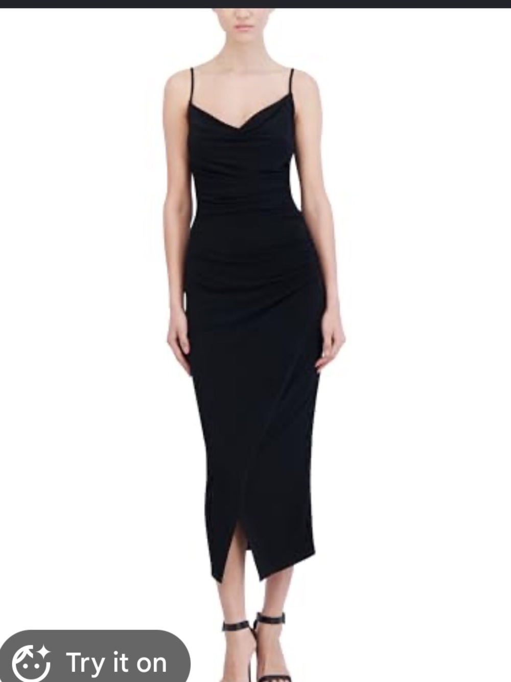 Laundry By Shelli Segal Black Midi Dress